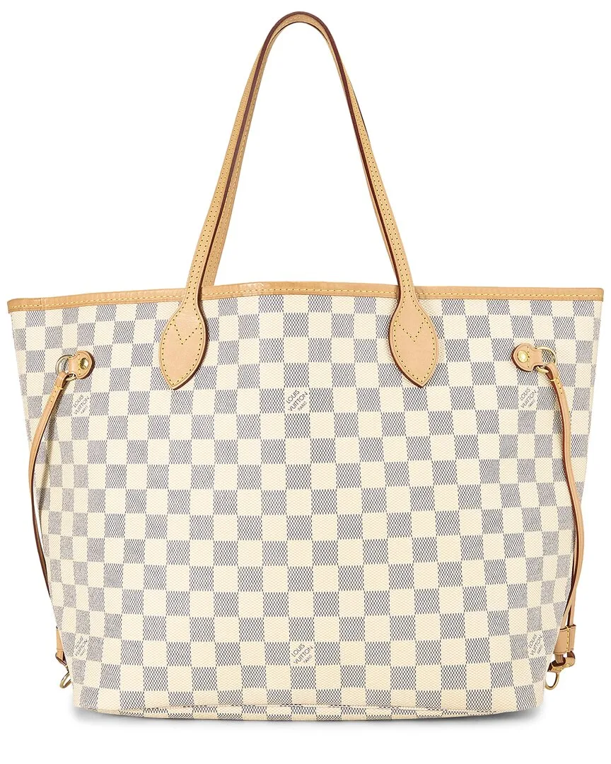 Damier Azur Coated Canvas Neverfull mm (authentic Pre-Loved) by Louis Vuitton