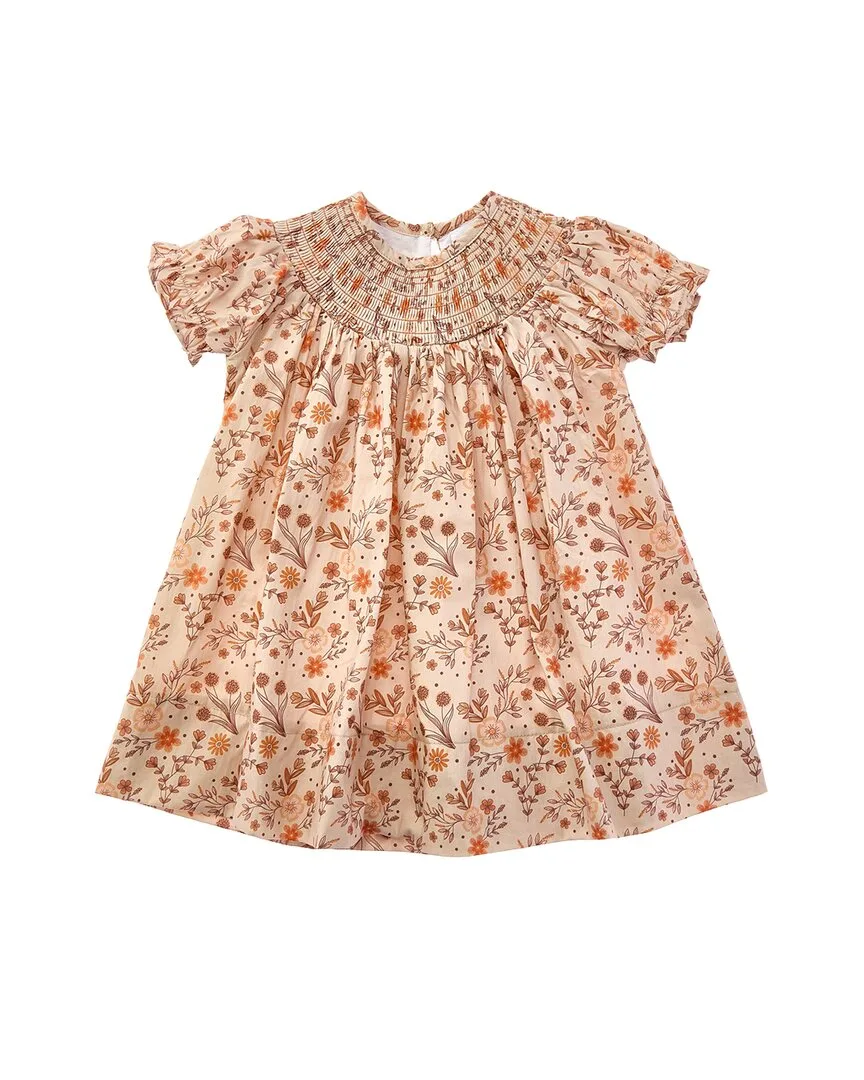 Floral Smocked Bishop Dress by Lil Cactus