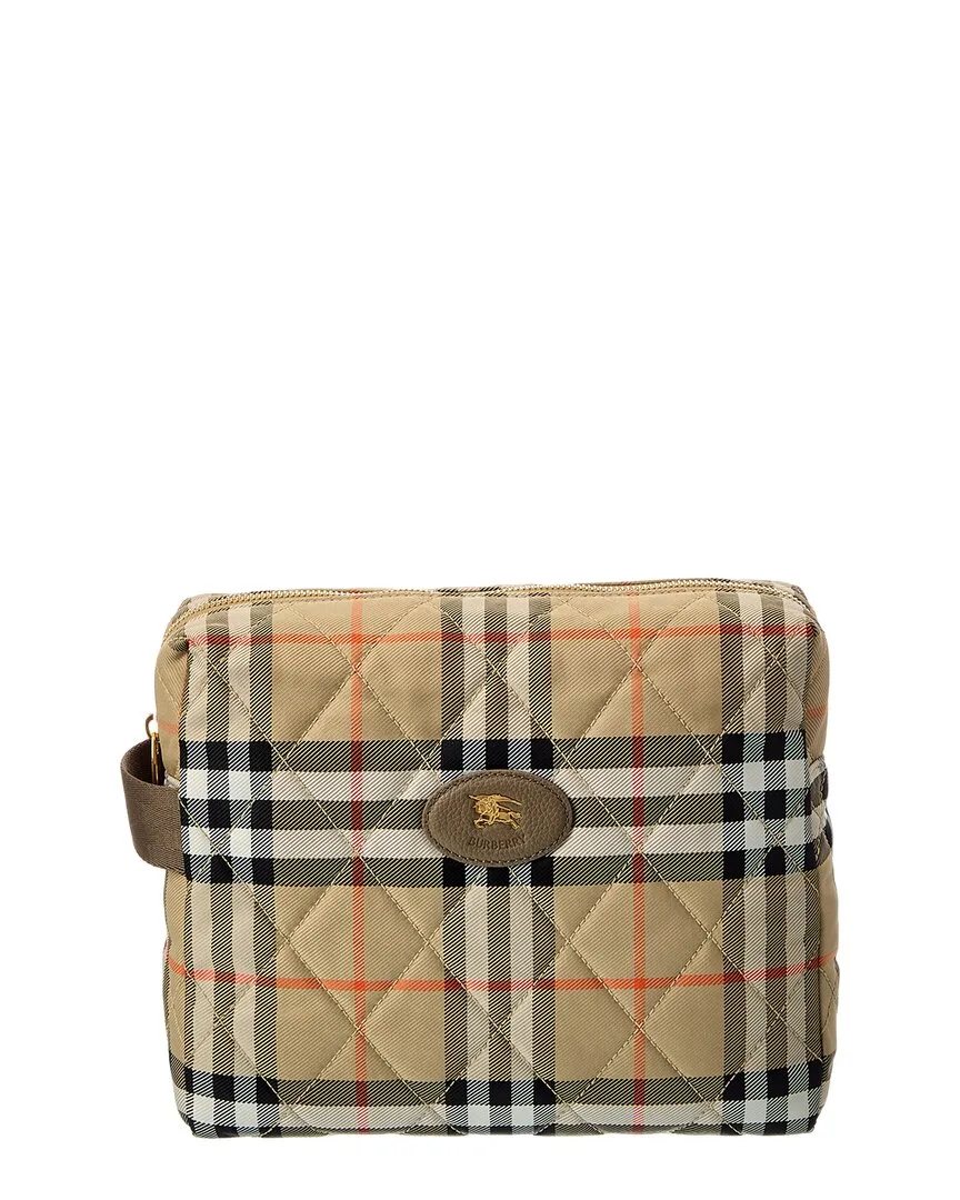 Check Canvas Pouch by Burberry