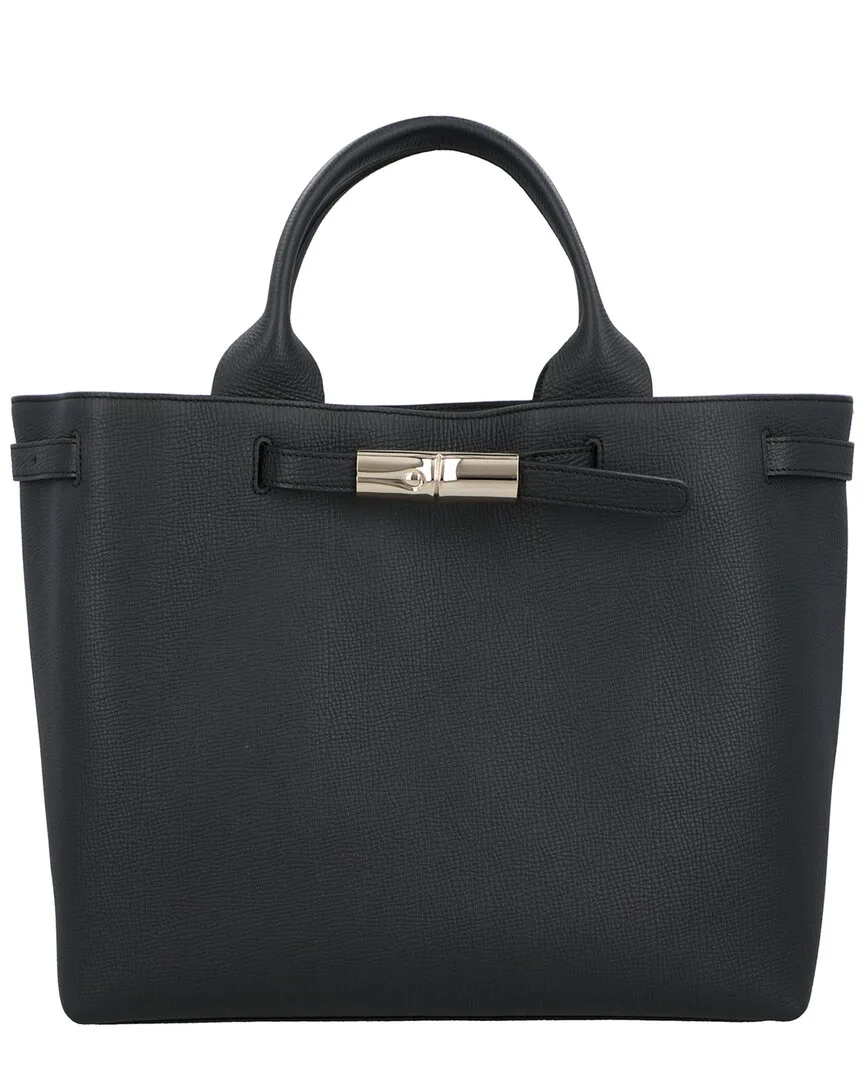 Le Smart Large Leather Handbag by Longchamp