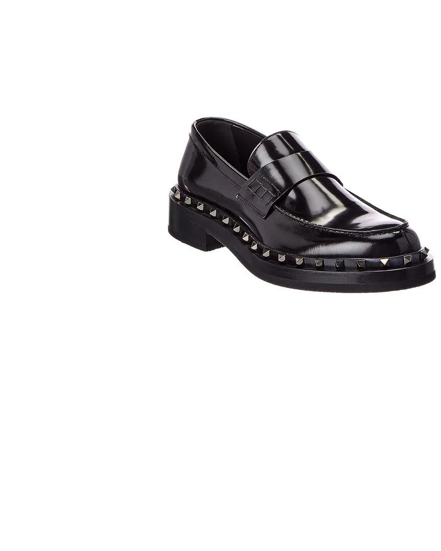 Leather Loafer by Valentino
