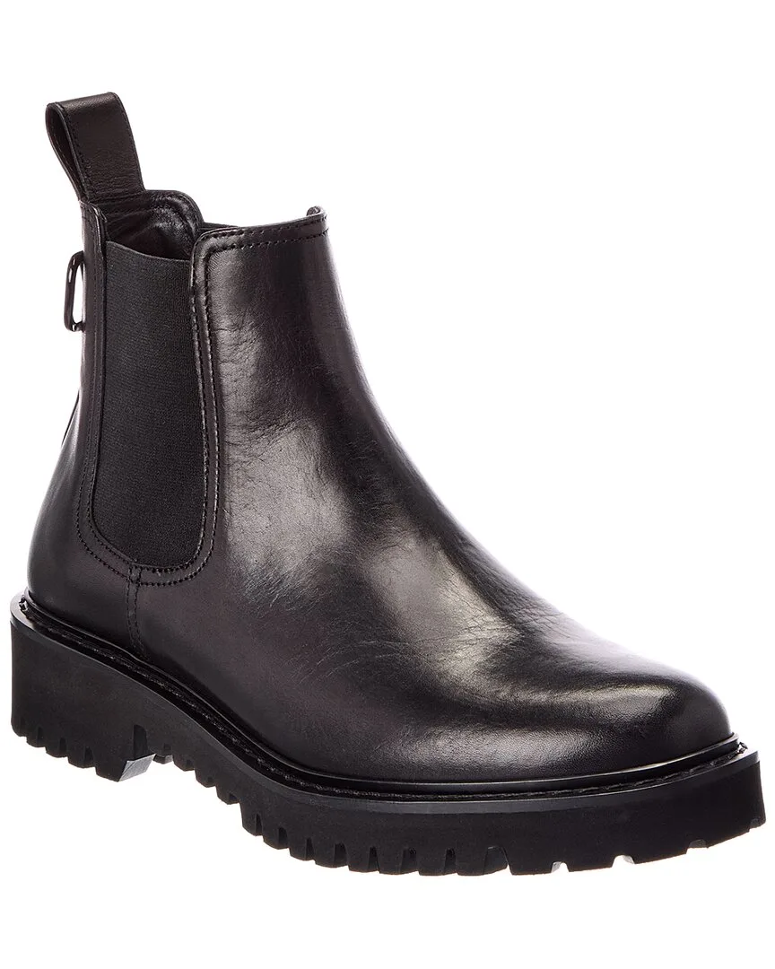 Beatle Lacquered Vlogo Leather Boot by Valentino