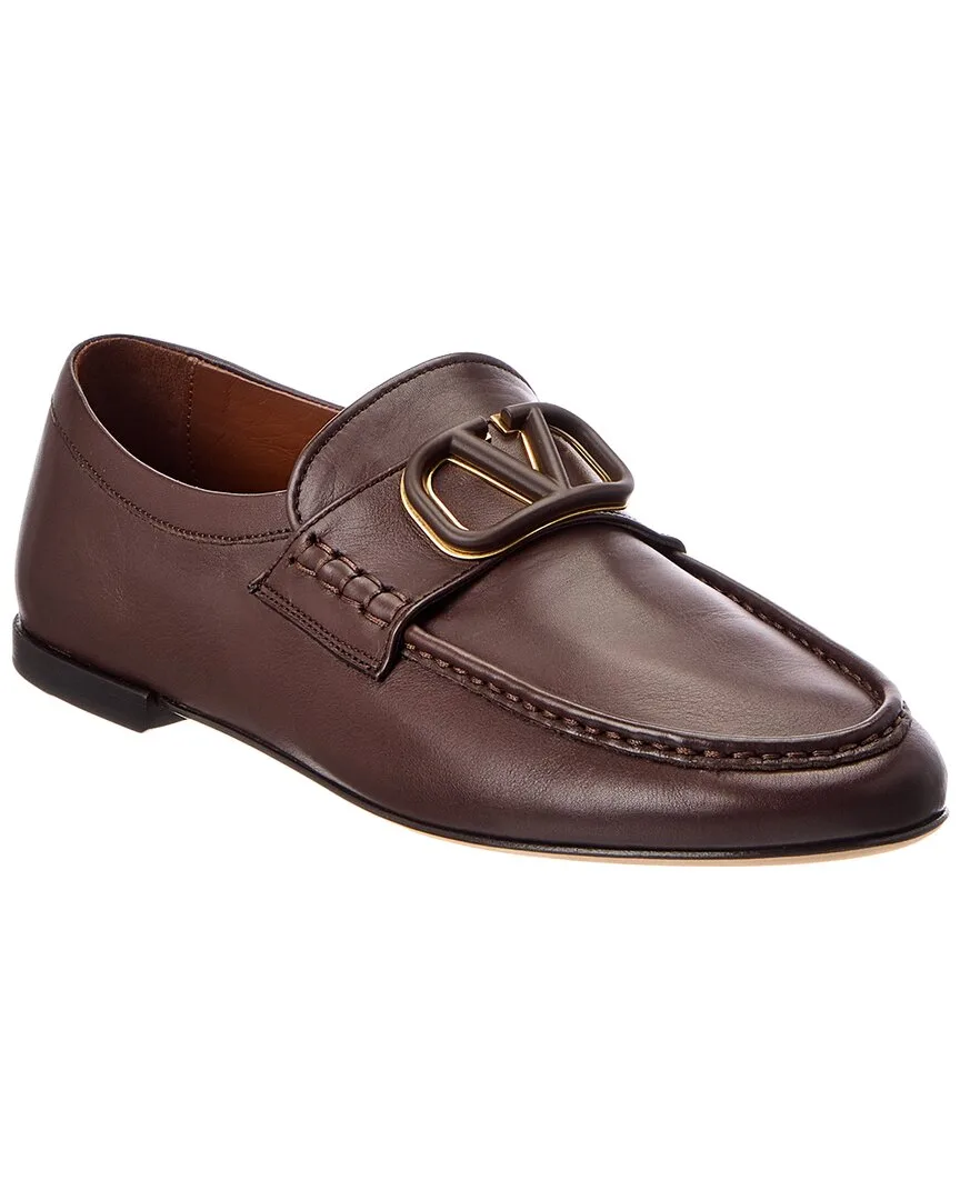 Vlogo Leather Loafer by Valentino