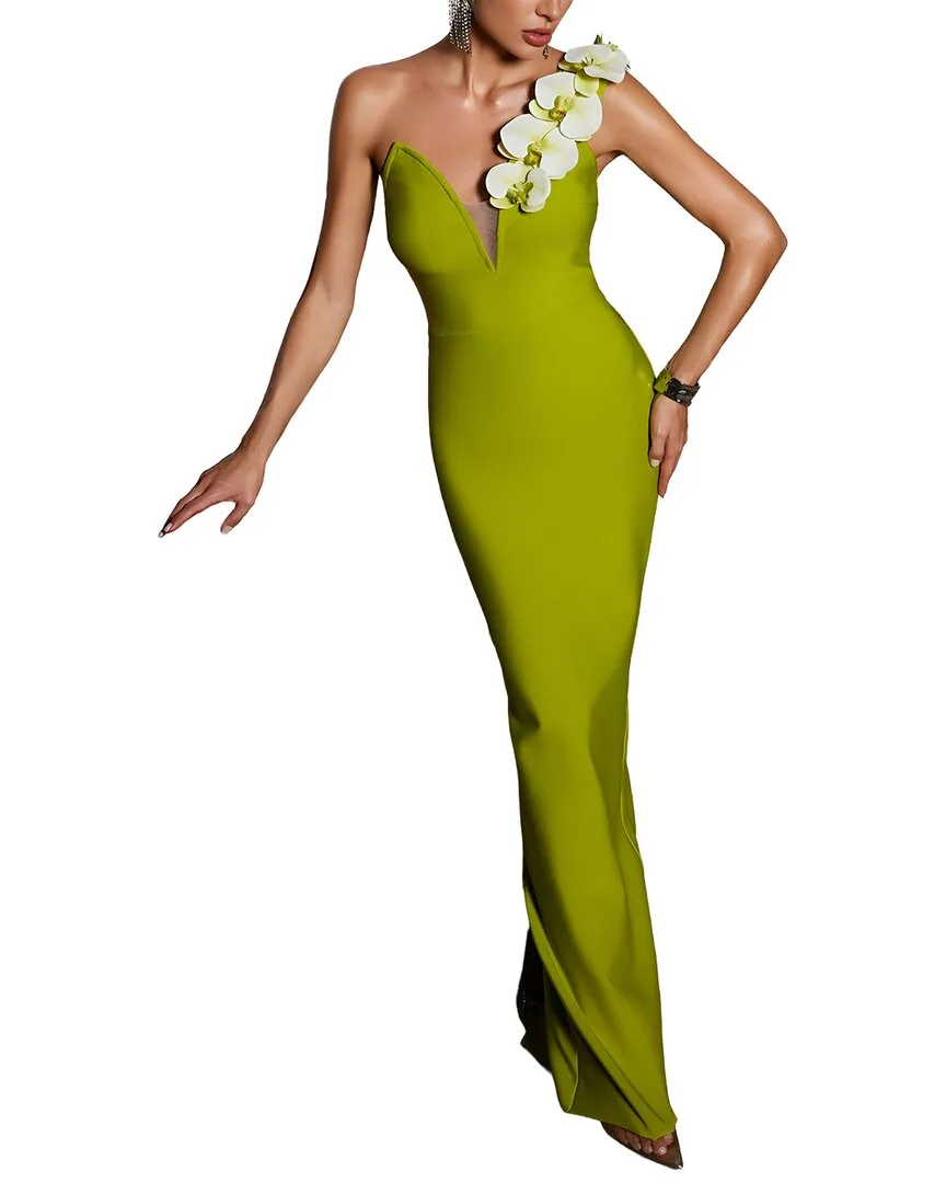 Embroidered Maxi Dress by Camila Blanco
