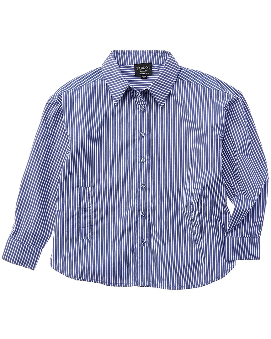 Striped Oversized Shirt by Bardot