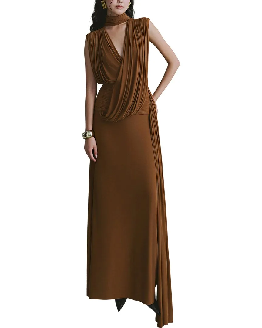 Solid Maxi Dress by Alma King