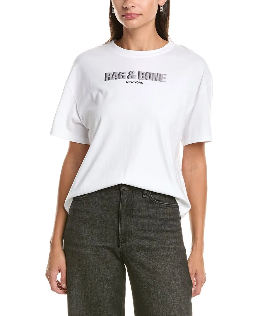 Rb Logo Boyfriend T-Shirt by rag & bone