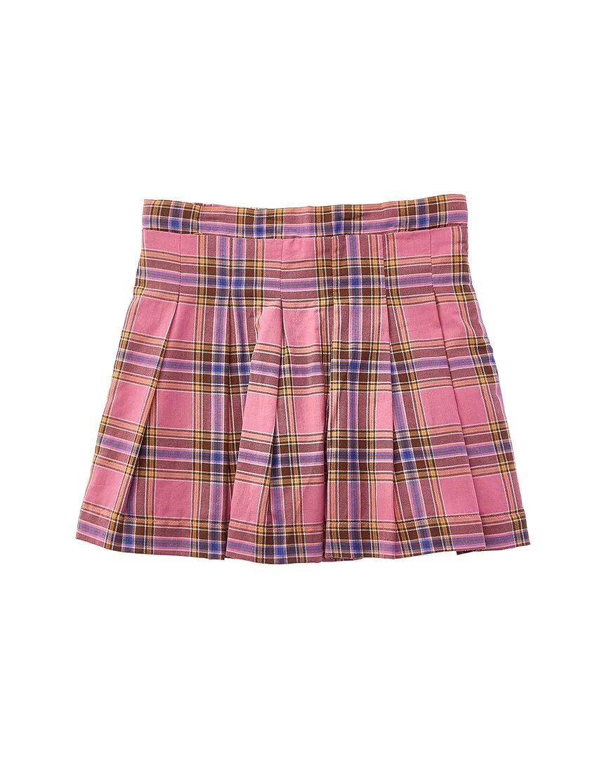 Check Pleat Skirt