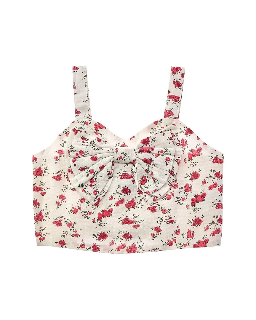 Shani Floral Bow Top by Bardot