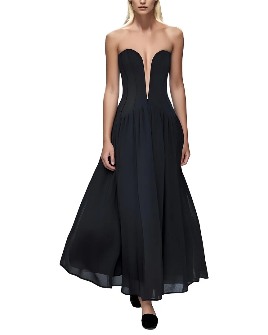 Solid Maxi Dress by Camila Blanco