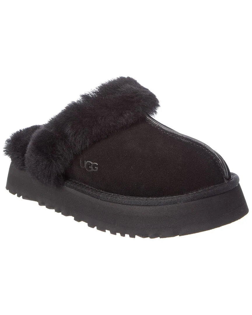 Disquette Suede & Shearling Slipper by UGG
