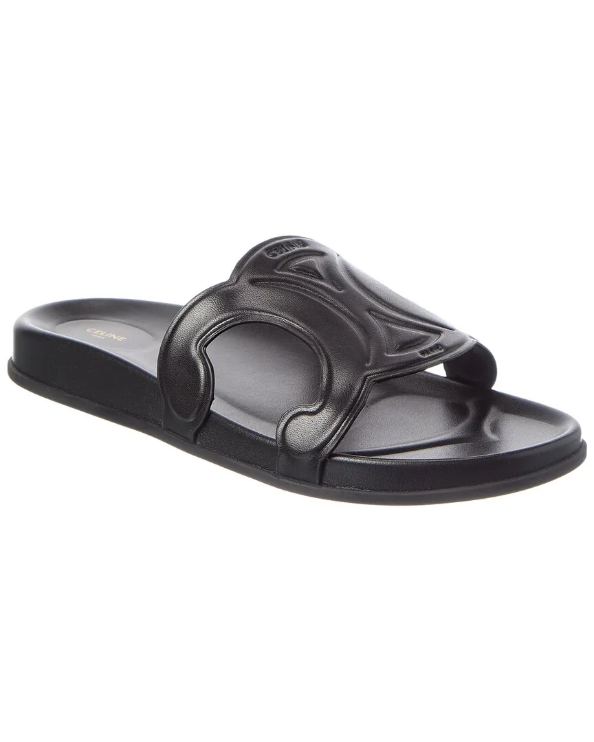 Triomphe Leather Sandal by Celine