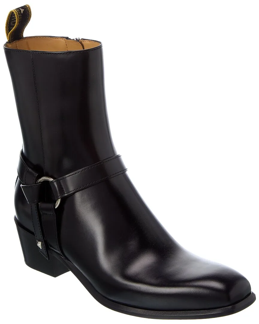 Double O Leather Boot by FENDI