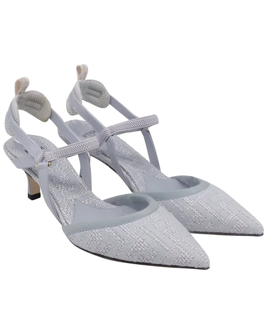 Cotton Slingback Pump (authentic Pre-Loved) by FENDI