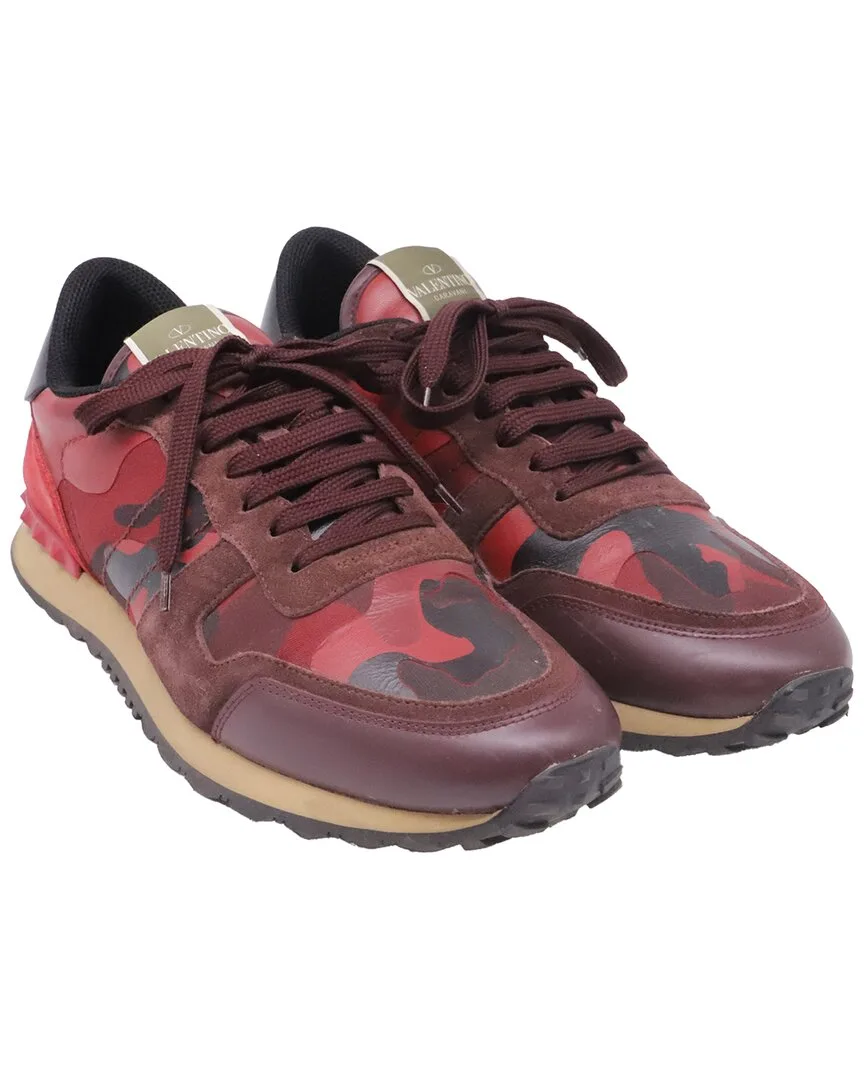 Leather Rockrunner Sneaker (authentic Pre-Loved) by Valentino