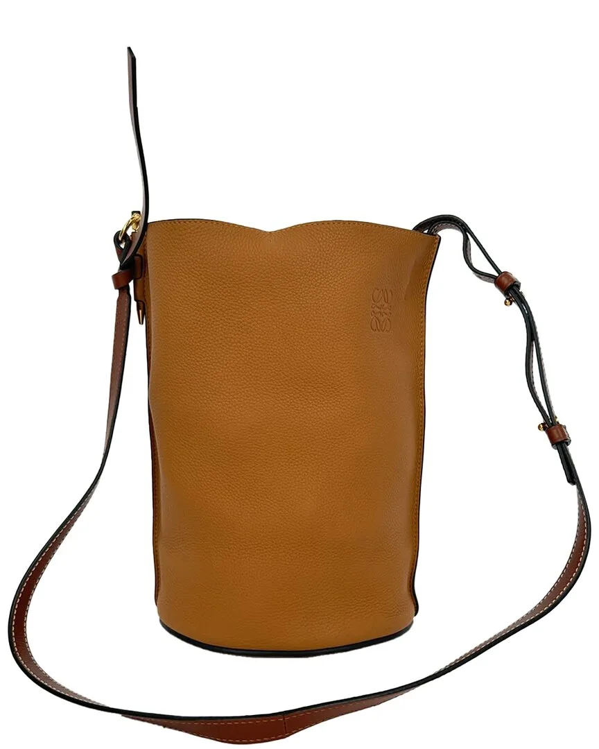 Camel Leather Gate Bucket Bag (authentic Pre-Loved)