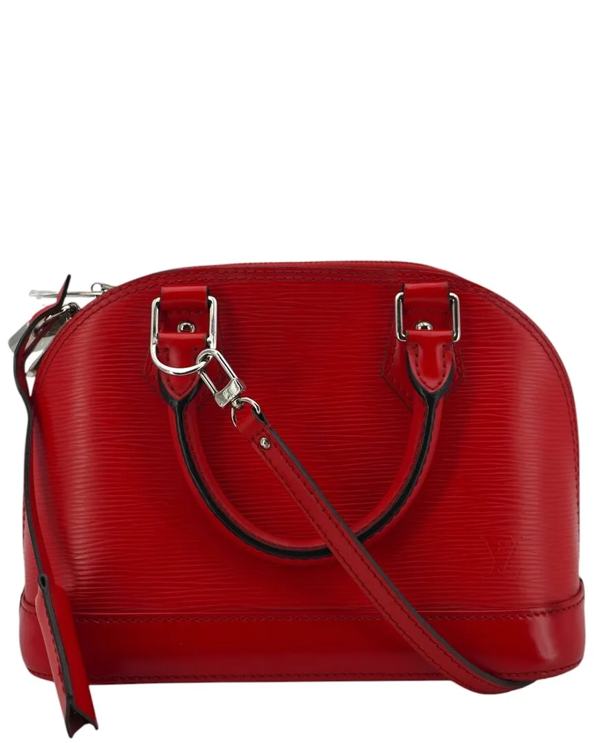 Red Leather Alma Bb (authentic Pre-Loved) by Louis Vuitton