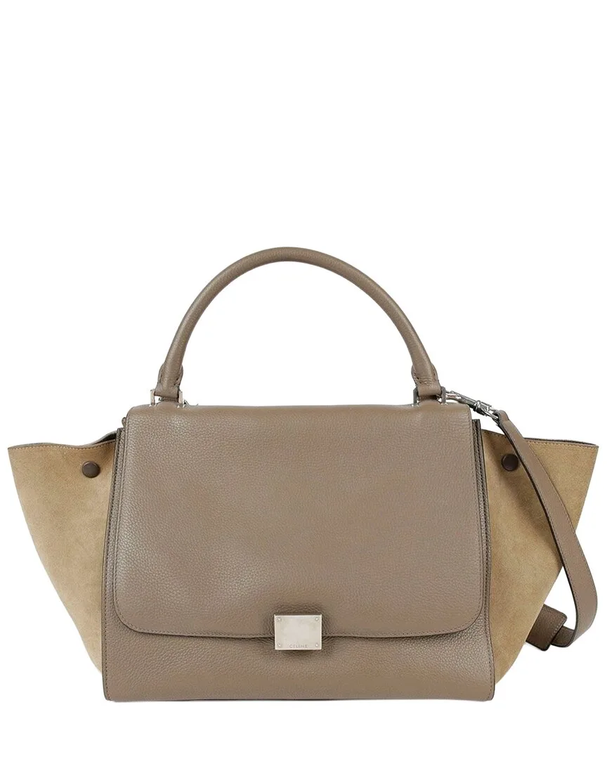 Multicolor Leather Two-Tone Trapeze Tote (authentic Pre-Loved) by Celine