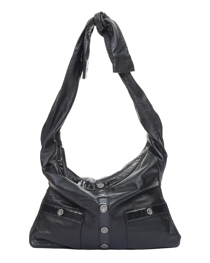 Black Leather 2015 Runway Girl Shoulder Bag (authentic Pre-Loved) by CHANEL