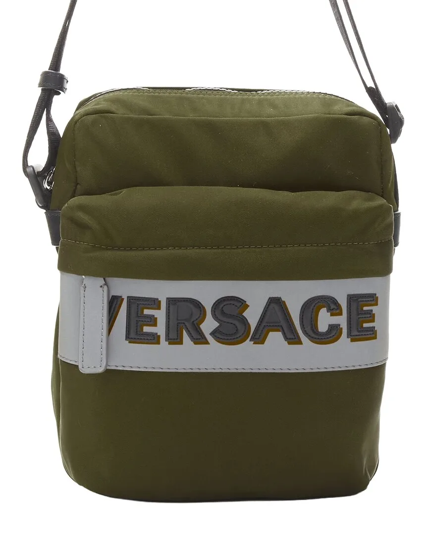 Green Nylon Crossbody, Never Carried (authentic Pre-Loved) by Versace