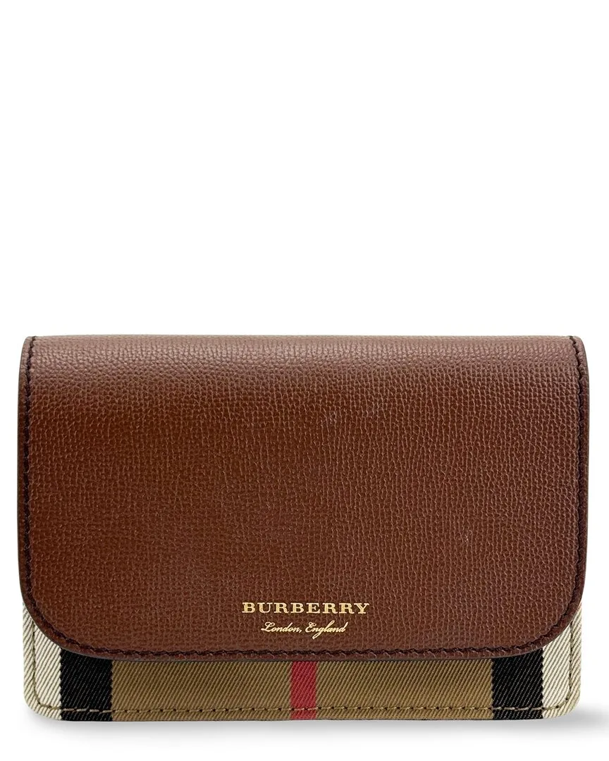 Beige Leather Hampshire Shoulder Bag (authentic Pre-Loved) by Burberry