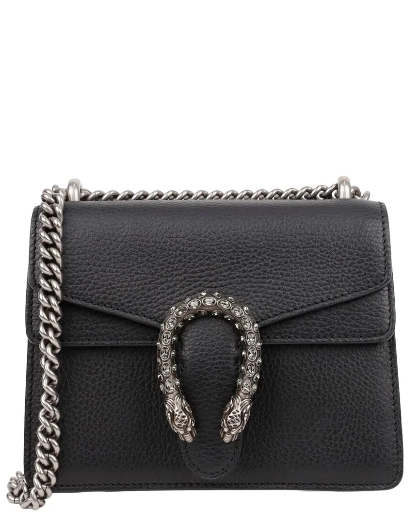 Black Calfskin Dionysus Mini Shoulder Crossbody (authentic Pre-Loved) by Gucci