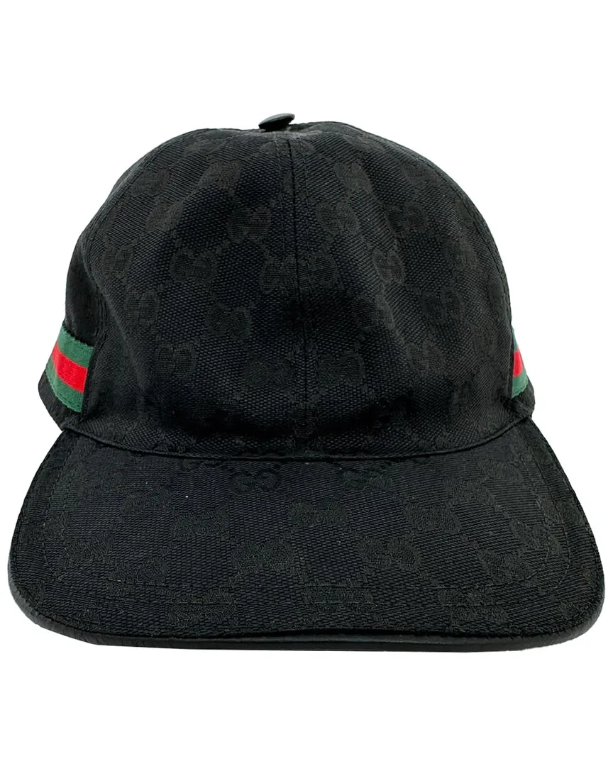 Gg Monogram Web Baseball Cap (authentic Pre-Loved) by Gucci