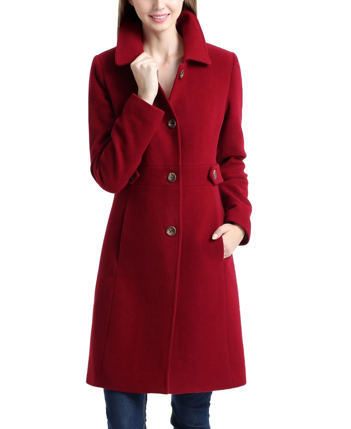 Elise Wool Blend Walking Coat by Kimi  Kai