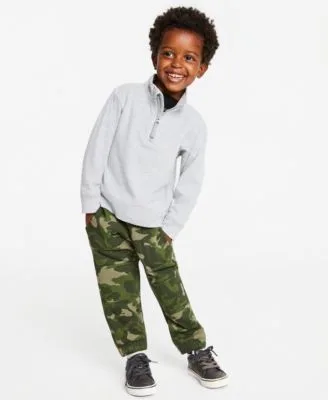 Quarter Zip Sweater Race Car T-Shirt Camo Print Fleece Jogger Pants by Epic Threads