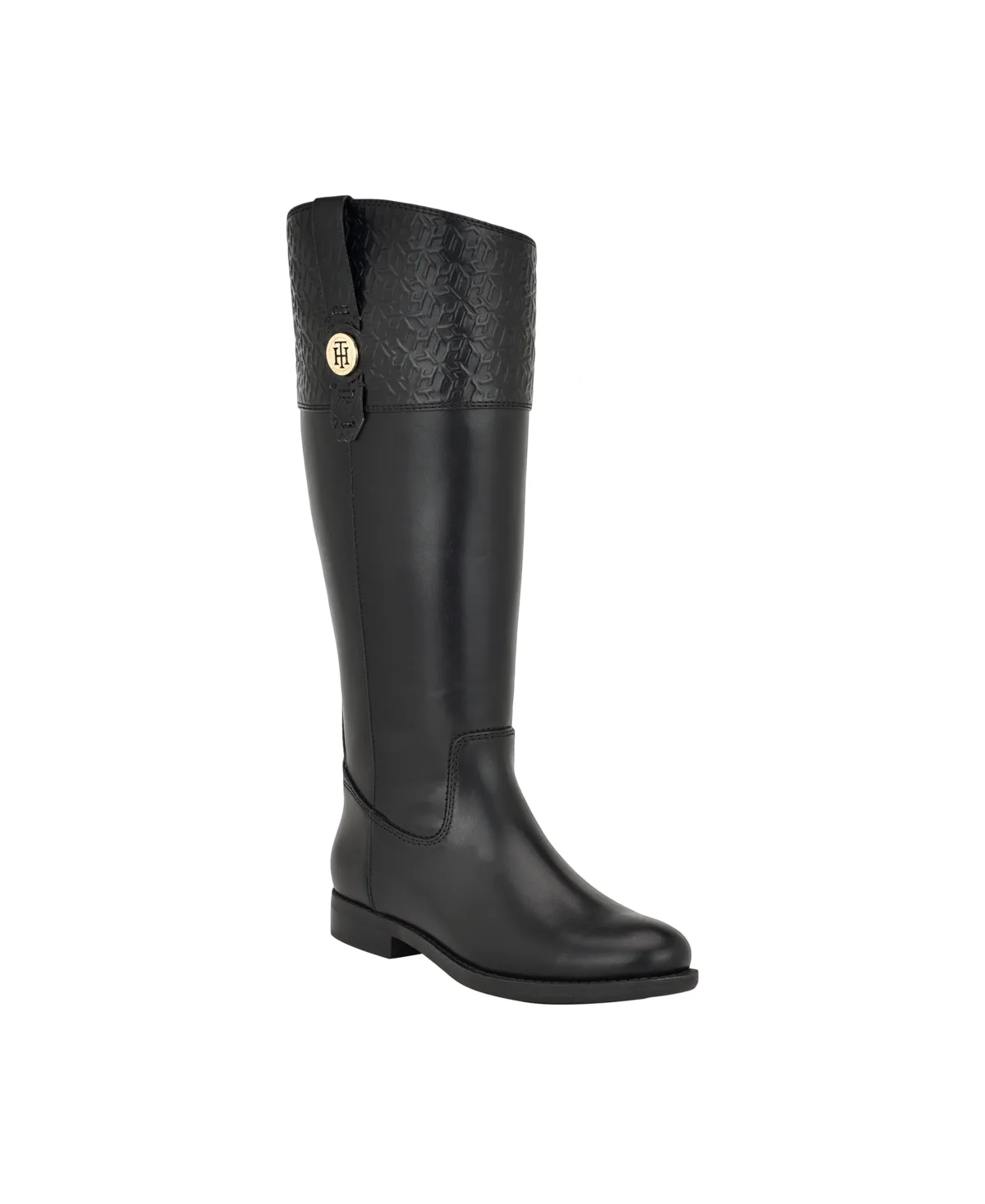 Shano Tall Wide Calf Riding Boots by Tommy Hilfiger