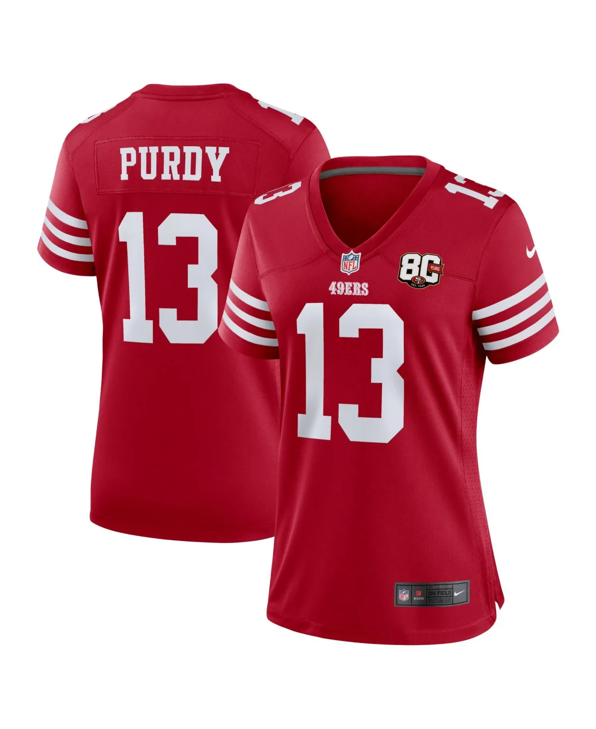 San Francisco 49ers Brock Purdy 80th Anniversary Jersey by Nike