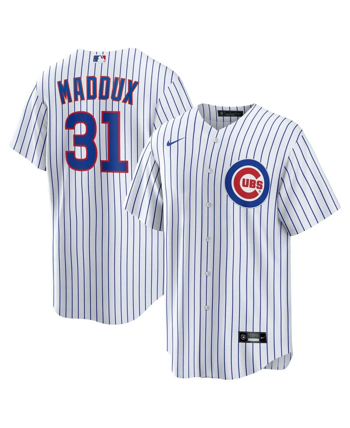 Greg Maddux Chicago Cubs Home Retired Player Replica Jersey by Nike