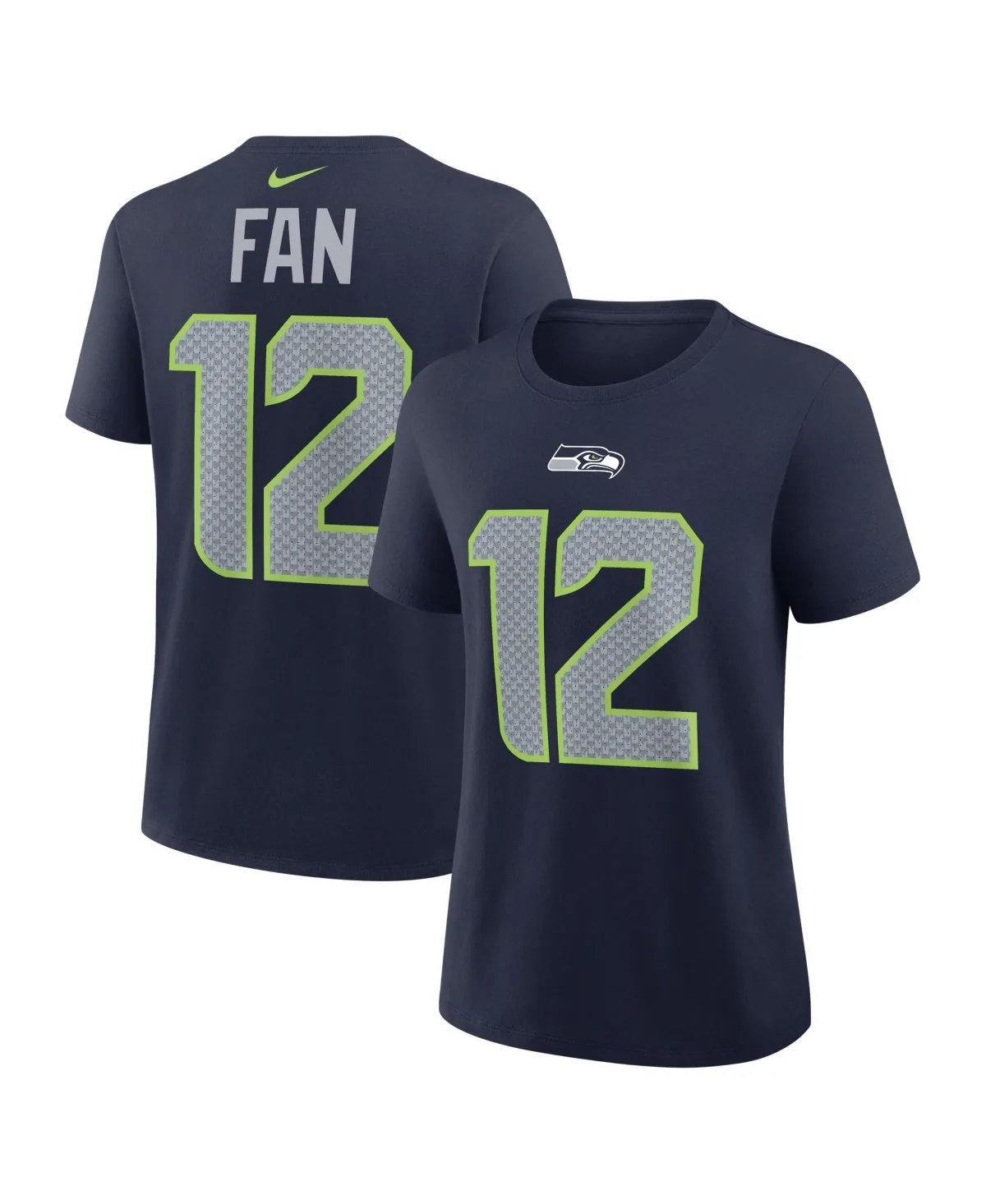 12s College Navy Seattle Seahawks Name Number T-Shirt by Nike
