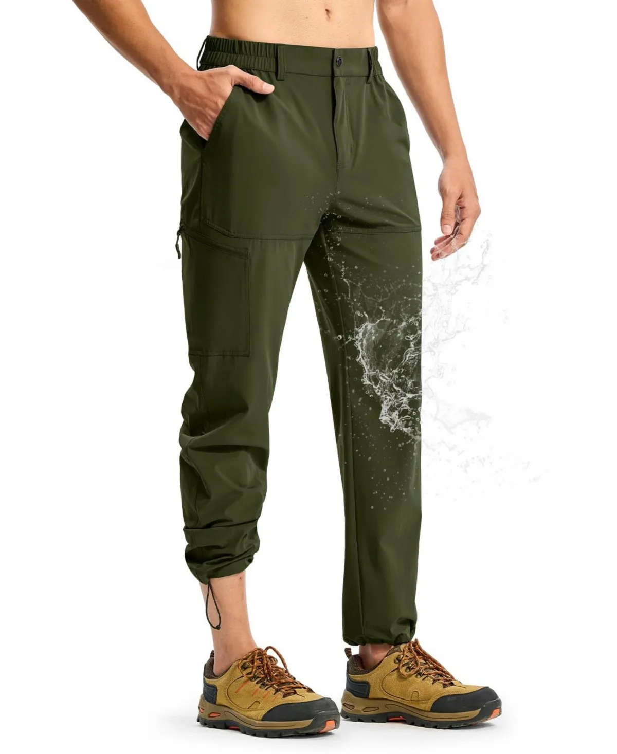 Lightweight Water Resistant Hiking Pants Stretch Quick Dry Outdoor Fishing Travel Pants by Piscifun