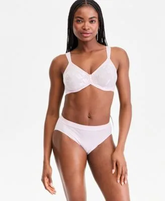 Awareness Full Figure Seamless Underwire Bra B Smooth High Cut Brief Underwear by Wacoal