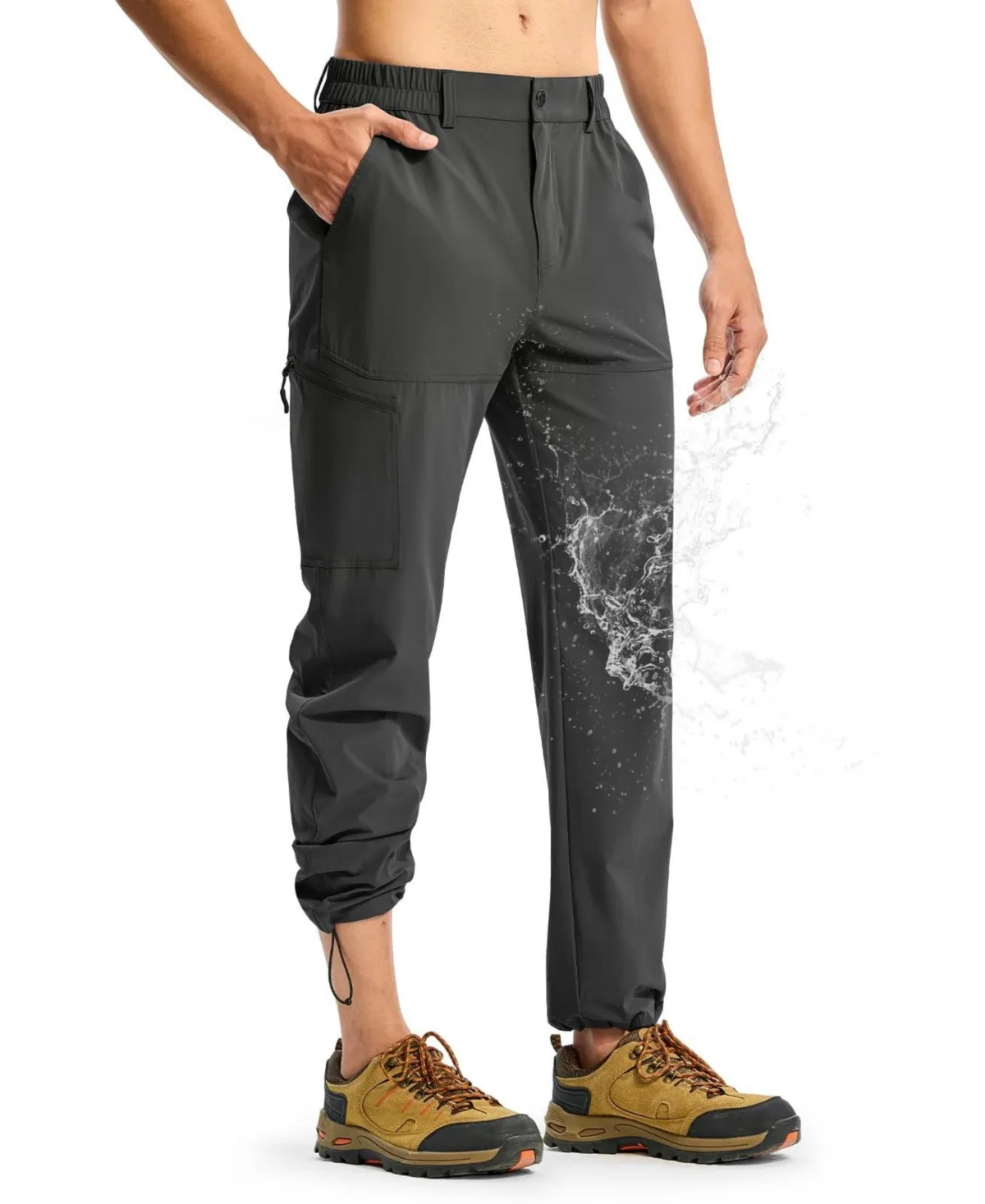 Lightweight Water Resistant Hiking Pants Stretch Quick Dry Outdoor Fishing Travel Pants by Piscifun