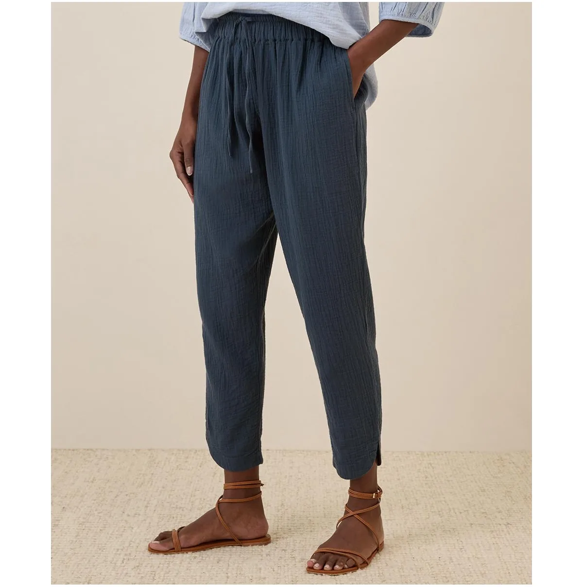 Organic Cotton Coastal Double Gauze Tapered Pull-On Pant by Pact