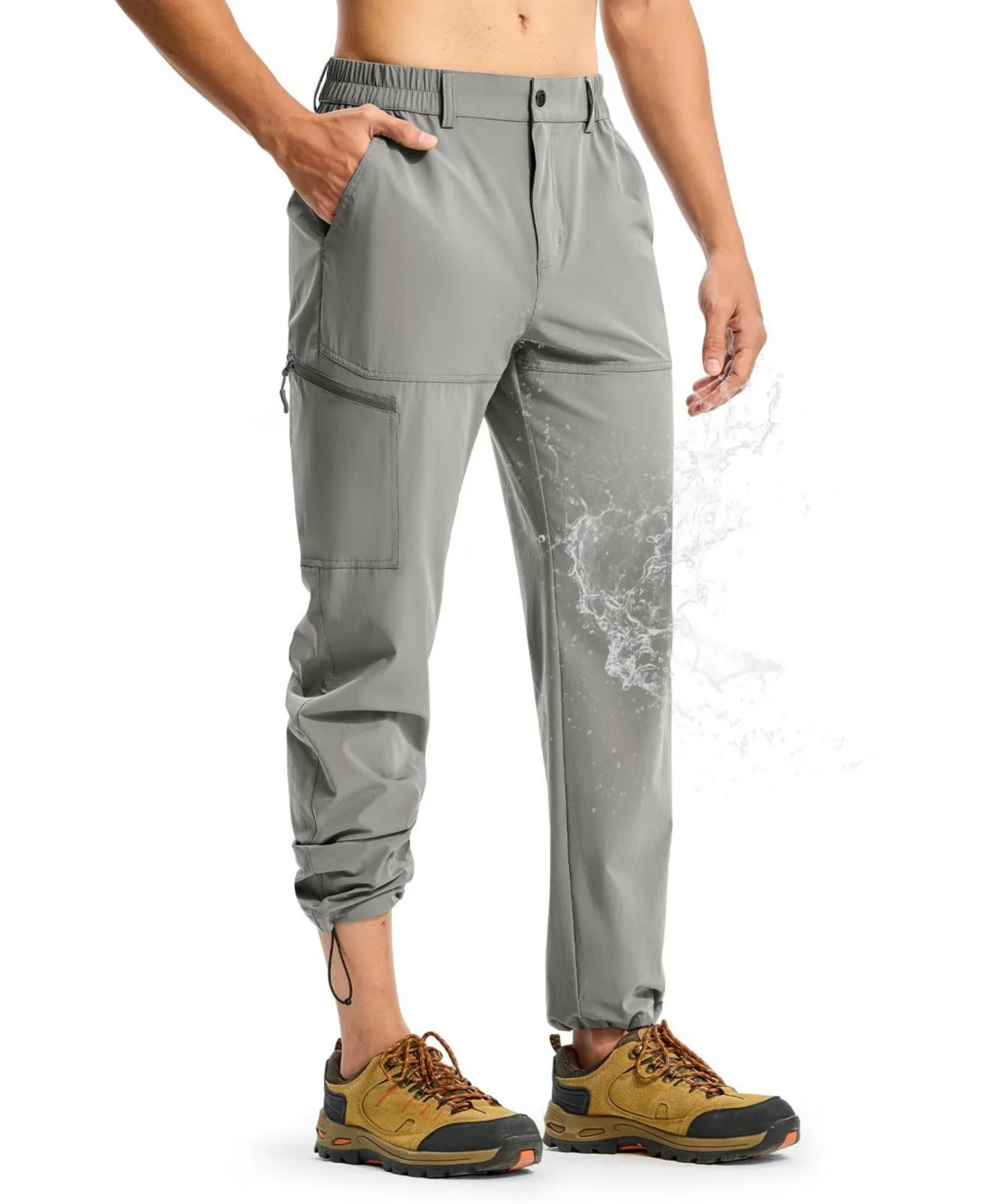 Lightweight Water Resistant Hiking Pants Stretch Quick Dry Outdoor Fishing Travel Pants by Piscifun