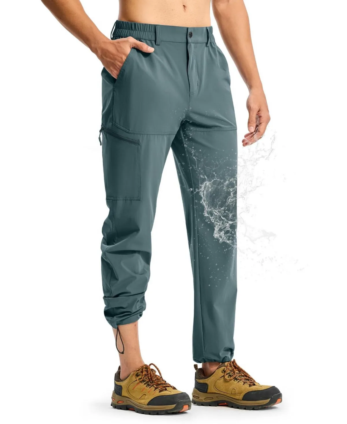 Lightweight Water Resistant Hiking Pants Stretch Quick Dry Outdoor Fishing Travel Pants by Piscifun