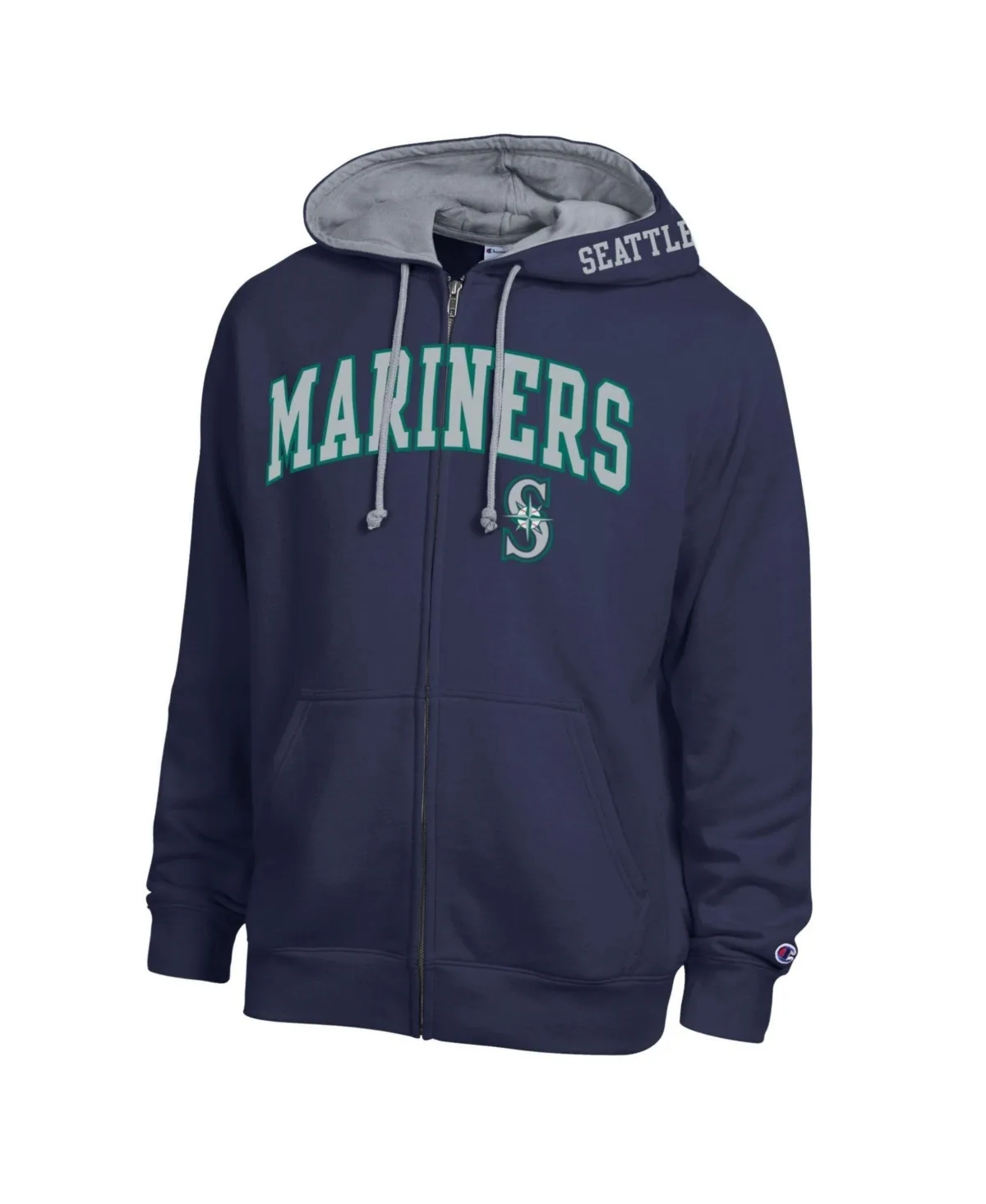 Seattle Mariners Fleece Full-Zip Relaxed-Fit Hoodie by Champion