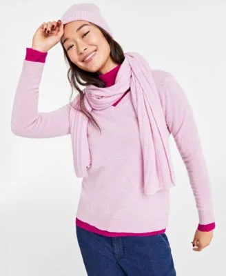 Cashmere Beanie Scarf Sweaters Created for Macys by Charter Club