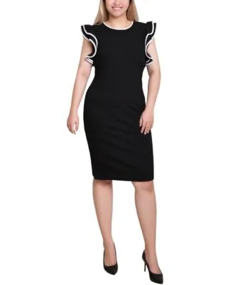 Ruffle Sleeve Dress by Ny Collection