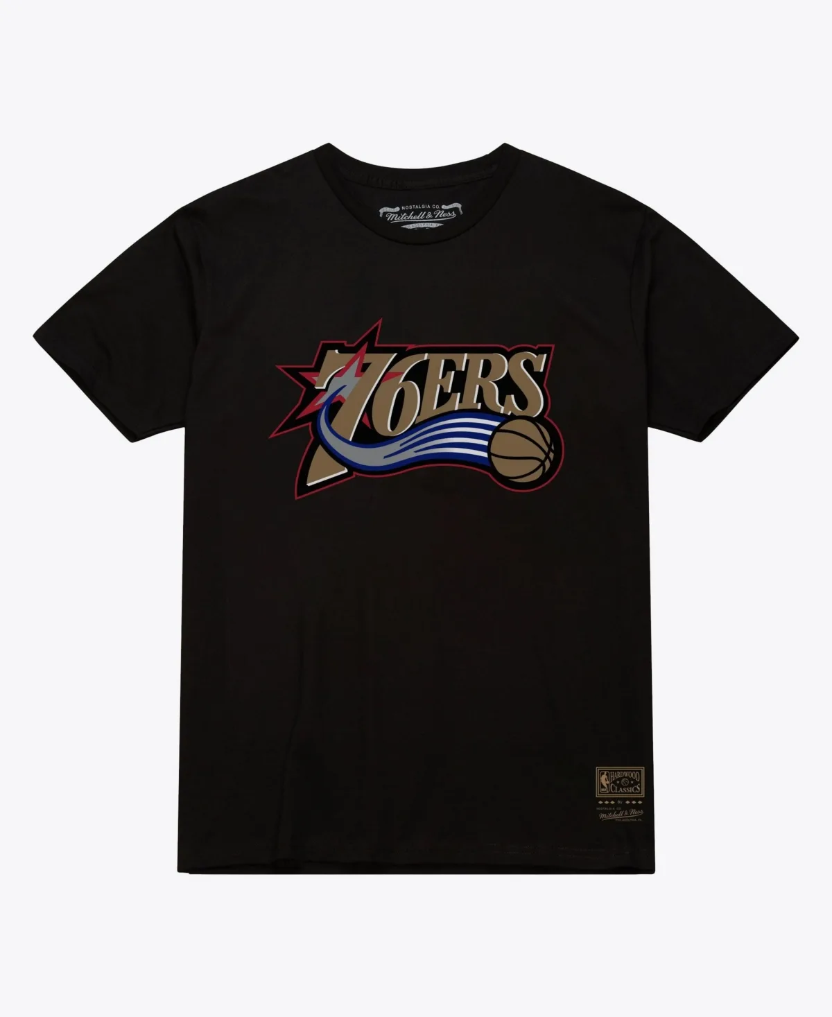 Philadelphia 76ers Hardwood Classics Arch Classic-Fit T-Shirt by Mitchell & Ness