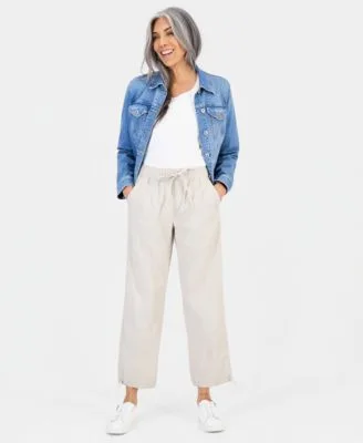 Utility Bungee Pull on Cropped Pants by Style & Co