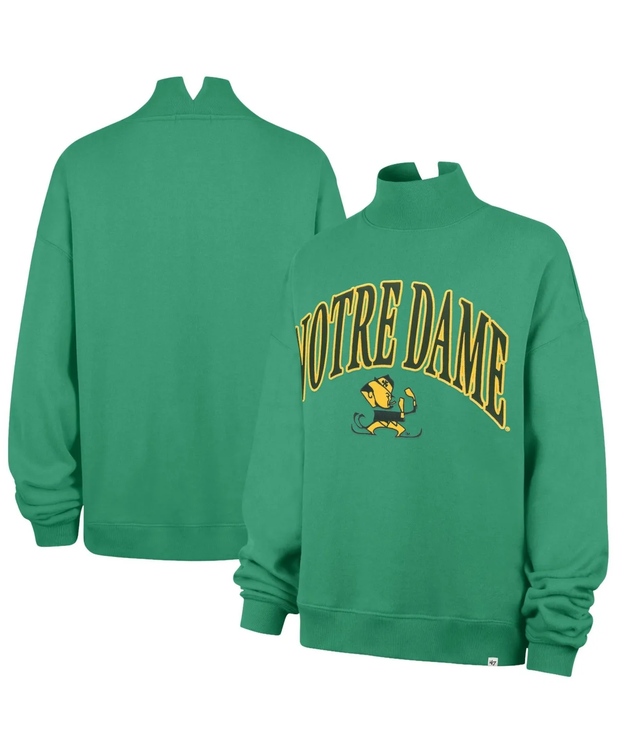 Notre Dame Fighting Irish Mock Neck Sweatshirt