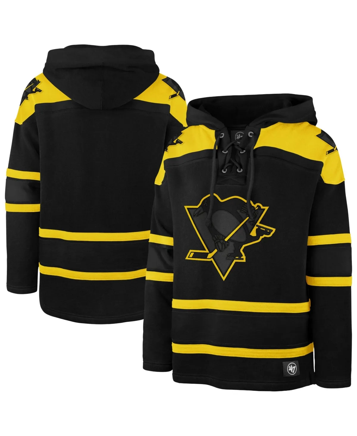Pittsburgh Penguins Fall Color Pop Lacer Hoodie by 47 Brand