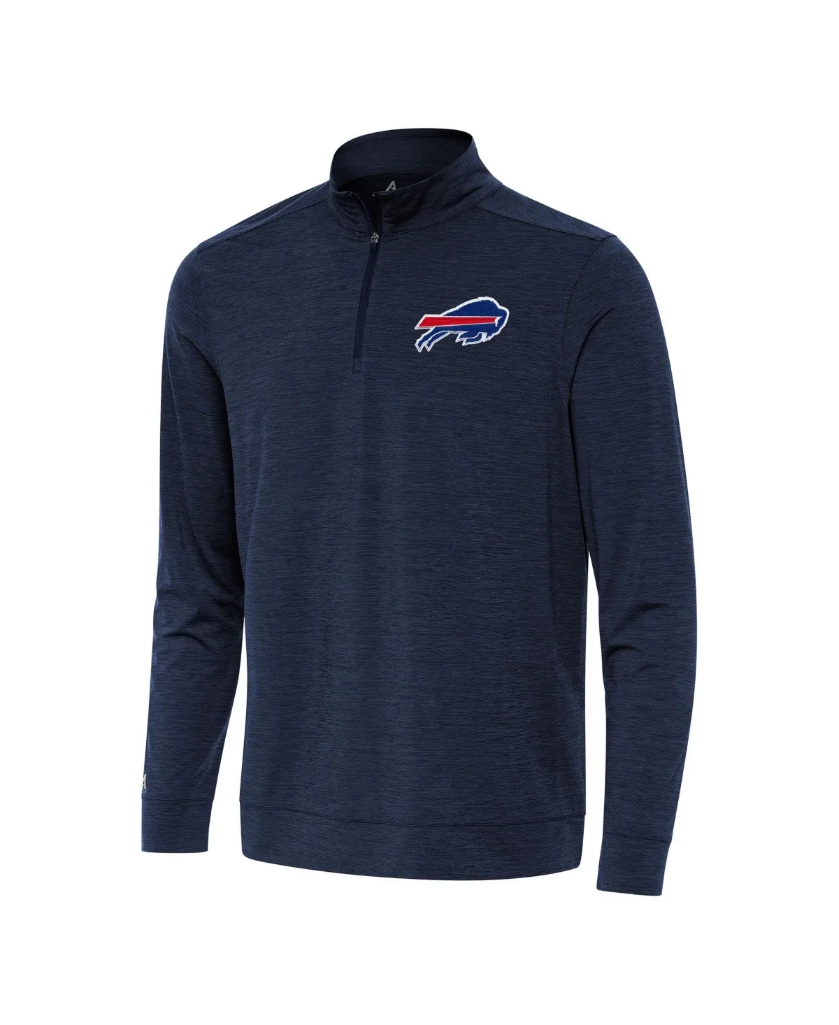 Buffalo Bills Bright Quarter-Zip Mock Neck Long-Sleeve Sweatshirt by Antigua