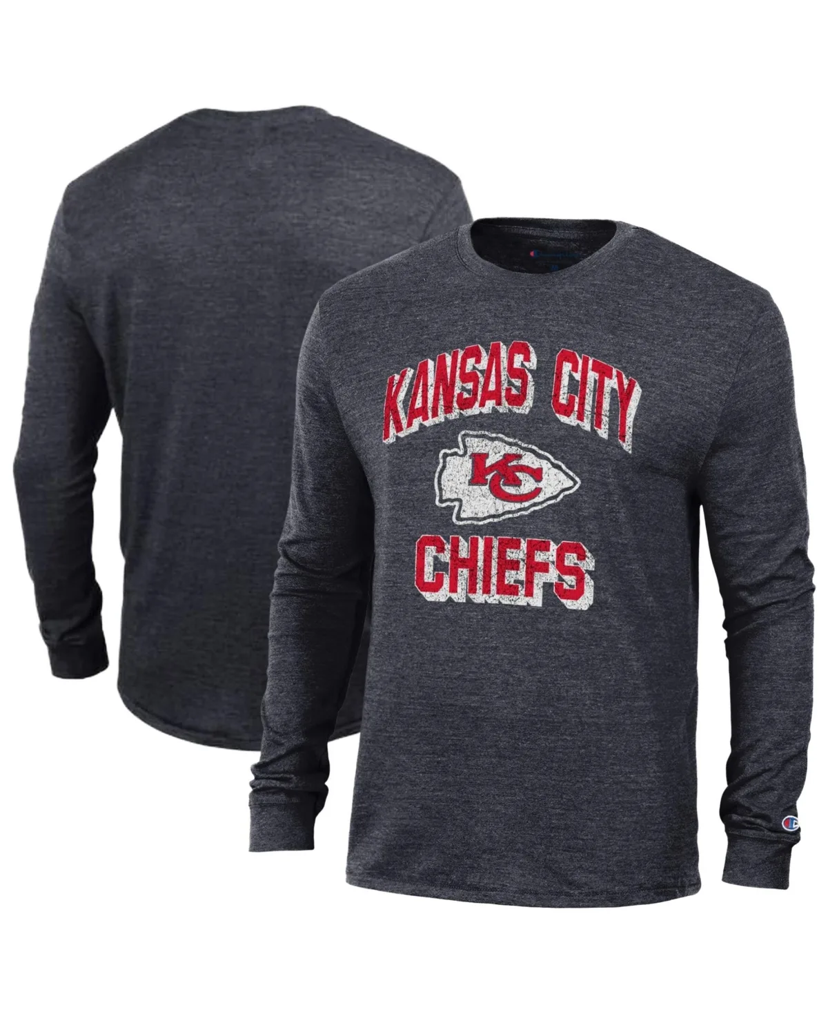 Kansas City Chiefs Ultimate Tri-Blend Long-Sleeve T-Shirt by Champion