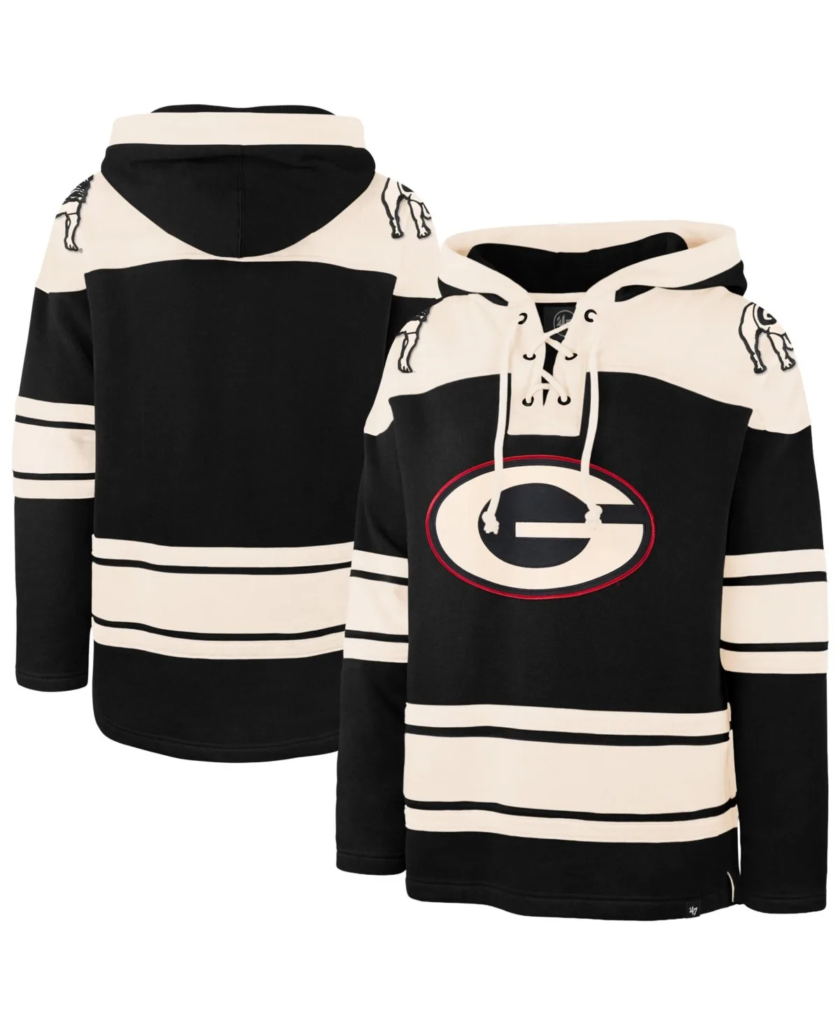 Georgia Bulldogs Superior Lacer Hoodie by 47 Brand