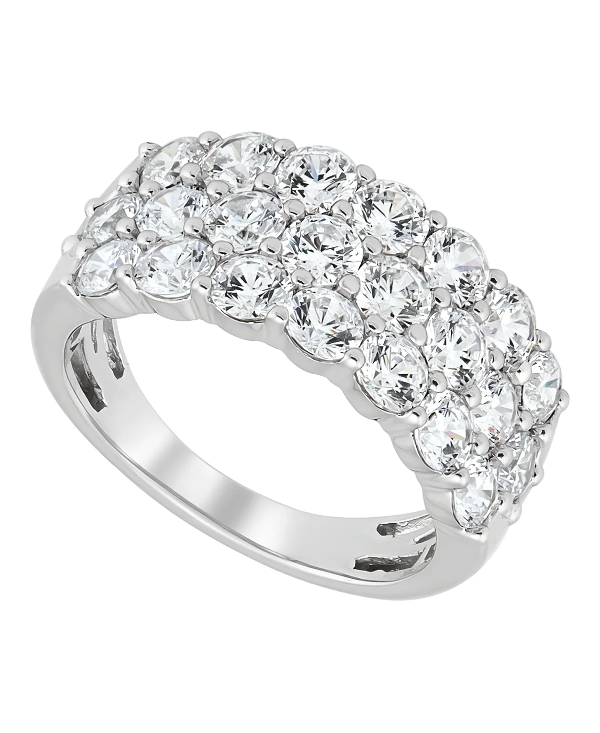 Diamond Band Ring (3 ct. t.w.) in 14k White Gold by Macy's